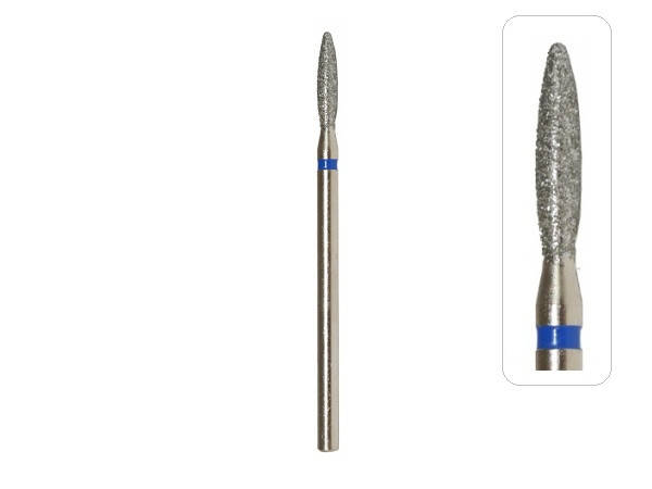 

Насадка алмазная Пламя 2.3х10 мм синяя Mill, Синий
