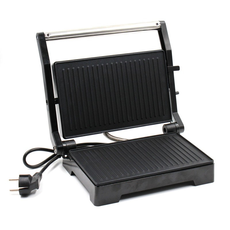 

Электрогриль прижимной Domotec 7708MS электрический гриль барбекю для овощей, мяса, бутербродов 1000Вт BLM