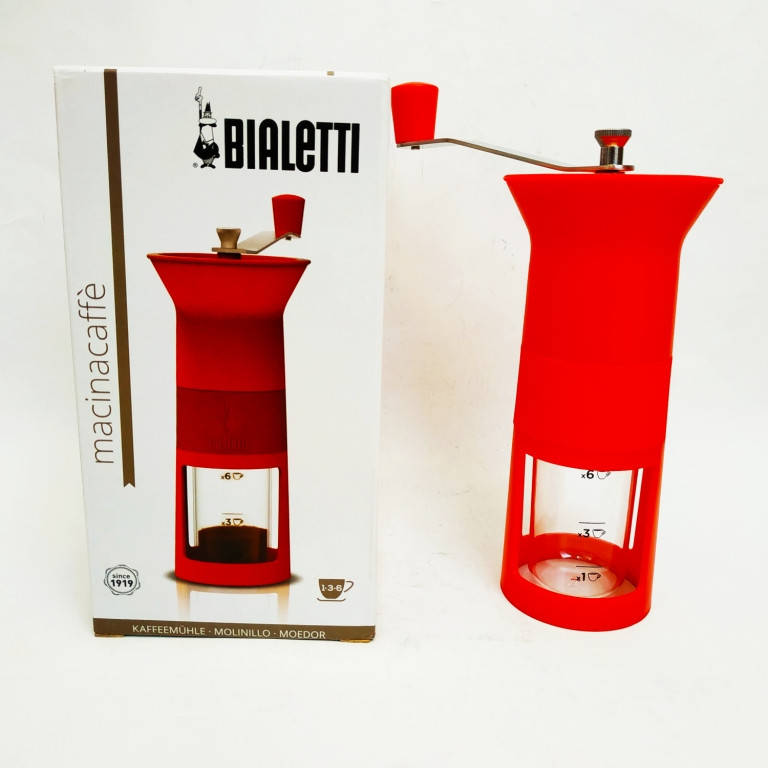 

Кофемолка Bialetti Macinacaffe ручная жерновая шкала для Мока на 1-3-6 ч.+регулировка степени помола