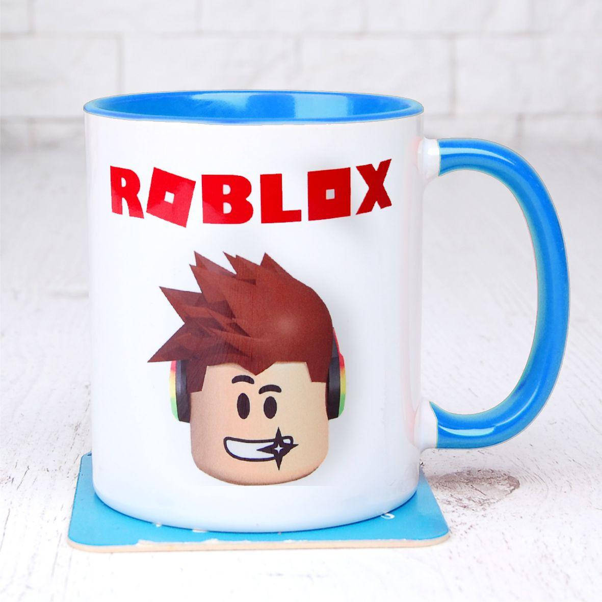 

Чашка Roblox 2 (Роблокс) Голубой, Красный