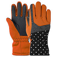 Перчатки лыжные детские зимние LUCKYLOONG C-1213 Черный-оранжевый L-XL