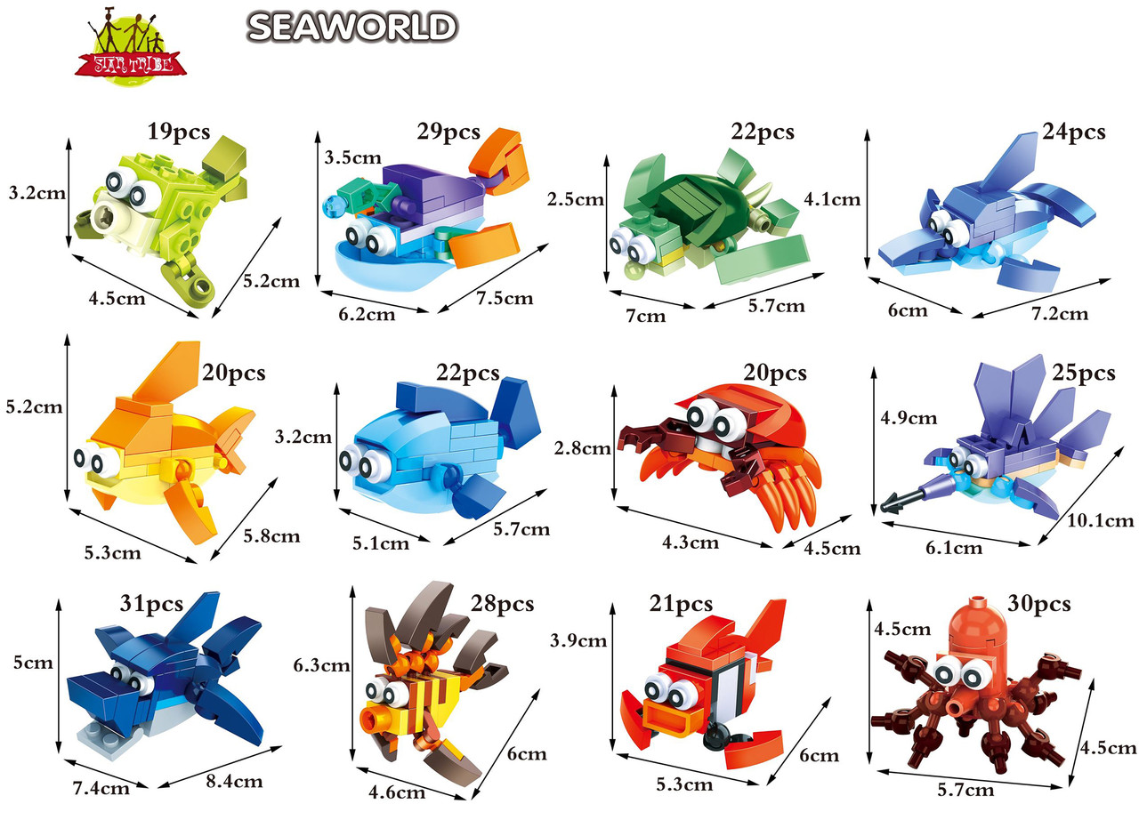Конструктор Mini Blocks Підводний світ в асортименті (6773670)