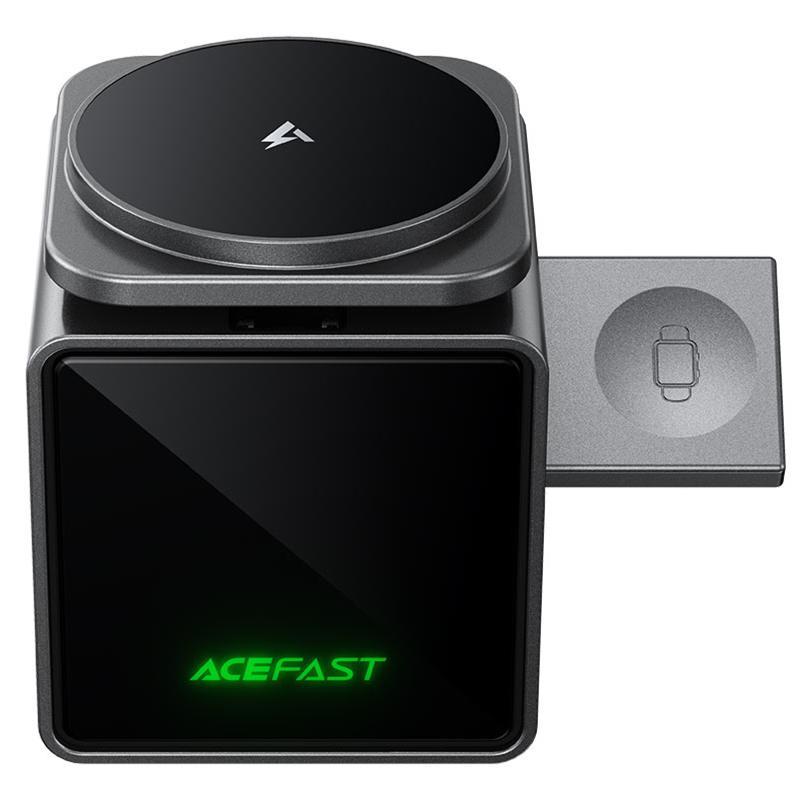 БЗУ Acefast E34 desktop 3in1 15W Gray, фото 1