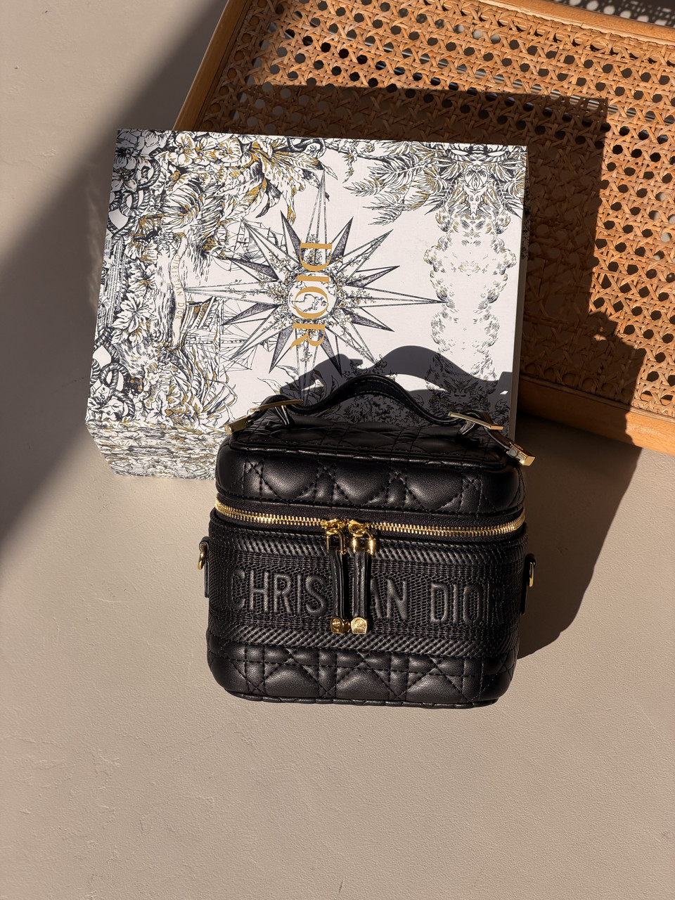 Сумка Christian Dior Small Dior Travel Vanity Case чорний, фото 1