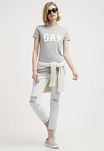 Жіноча Футболка GAP ( Сіра ) "" В стилі Gap ""
