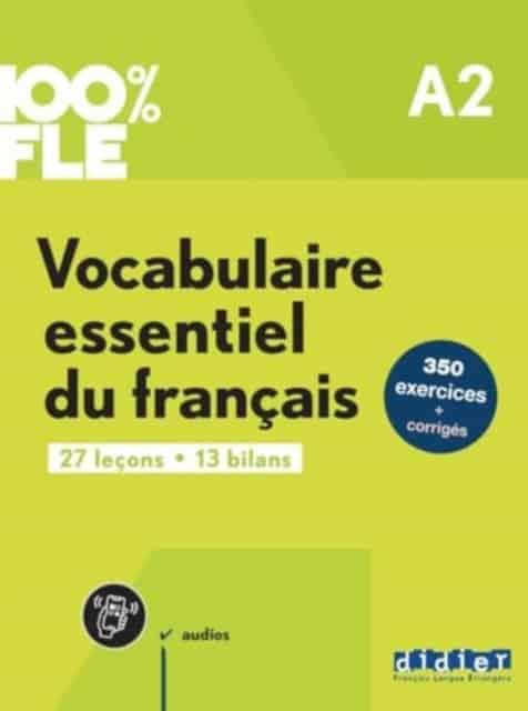 100% FLE A2 Vocabulaire essentiel du français Livre + didierfle.app, фото 1