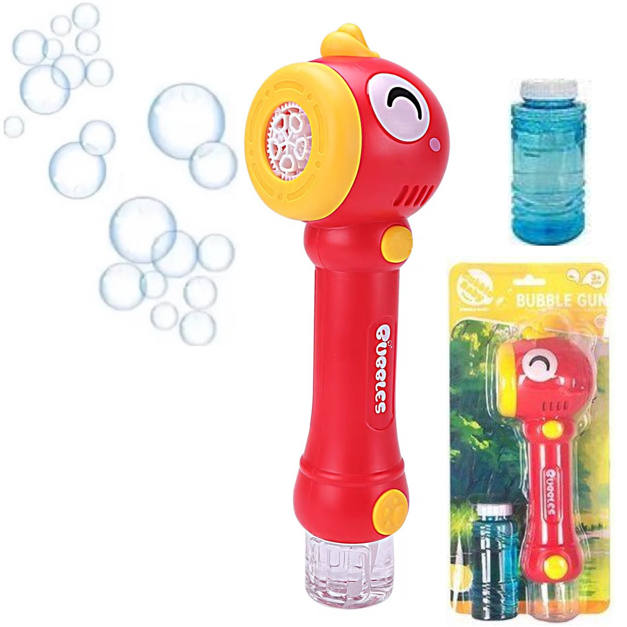 Установка (генератор) для запуску мильних бульбашок ЧЕРВОНА арт. BE-022 A, фото 1