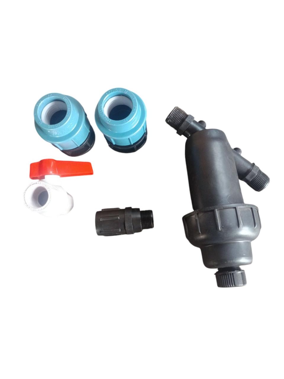 Фільтр з редуктором тиску для капельного поливу на 32 ПНД трубу, фото 1