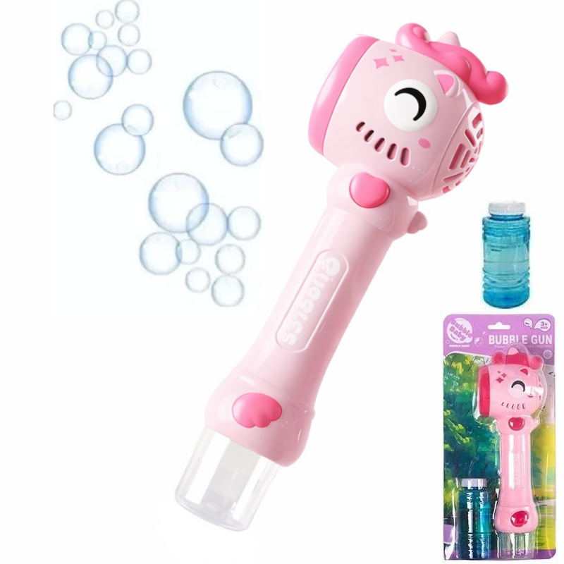 Установка (генератор) для запуску мильних бульбашок РОЖЕВА арт. BE-020 A, фото 1