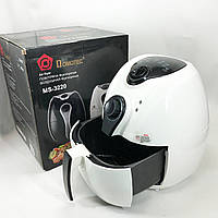Аэрофритюрница Мультипечь Аэрогриль Domotec MS-3220 1300W 4,5 л Безмасляная с Таймером White
