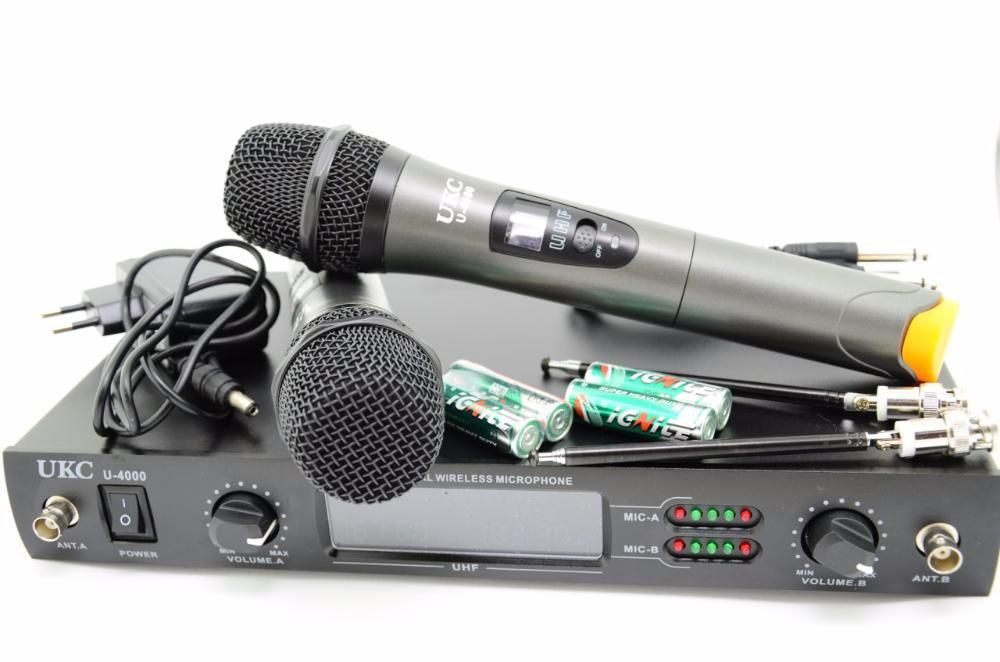Радіосистема UKC UHF U-4000 2 бездротових мікрофону, фото 1