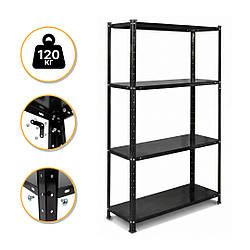 Стелаж з металевими полицями LEOBRO 150 х 75 х 30 см, 35кг/полиця, 4 полиці (LB-R125)