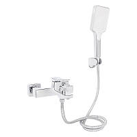 Змішувач для ванни Qtap Nando з душовим гарнітуром QTNAN259CRM48651 Chrome