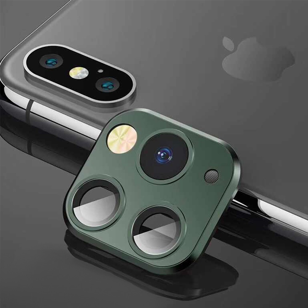 Скло для камери Apple iPhone X/XS/XS Max to 11 Pro Dark Olive Green, фото 1