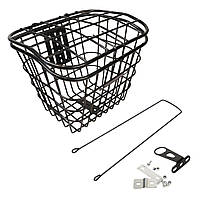 Кошик Сталь під болт і на рульову колонку 24-28" 340*270*260 мм зі стійкою 400L 25,4" CK-002B чорний з кришкою