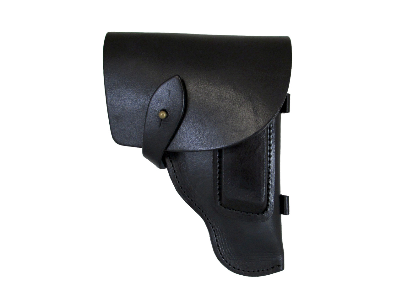 Кобура для ПМ "Штатна" поясна закрита кобура закритого типу шкіряна чорна ., фото 1