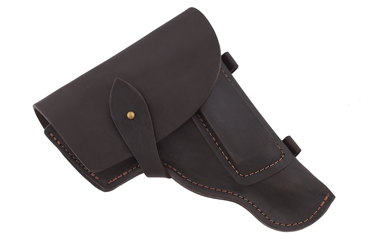 Кобура для ПМ "Штатна" поясна закрита кобура закритого типу шкіряна коричнева ., фото 1