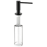 Дозатор для мийного засобу врізний Mixxus DIS-03.SUS Black з нерж.сталі SUS304 300 мл (чорний) (MI7155)