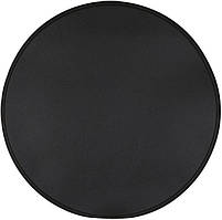 Набір 12 сервірувальних килимків "ECO" з екошкіри Ø 38 см, чорні (підтарильники)