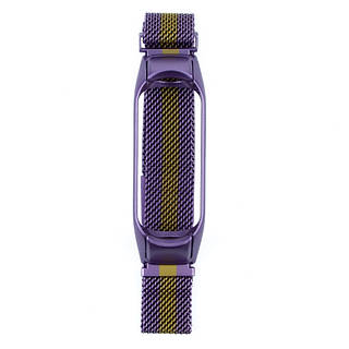 Ремешок для Xiaomi Mi Band 3/4 Milanese Loop Color Lilac Gold