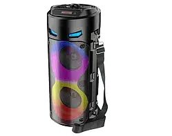 Міні Bluetooth колонка ZQS4239S з мікрофоном і пультом ДК, USB/TF/FM, LED підсвітка