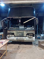 Изготовление и замена нижнего лобового стекла на автобусе Neoplan 116 в Никополе (Украина) 18