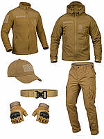 Комплект формы зсу койот 6 в 1 весений, мужской тактический военный костюм с флиской L trjegb