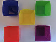 Форми для випічки силіконові мікс 7*3 см 10 шт, фото 2