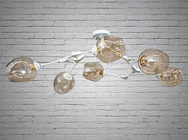 Люстра Молекула в стилі ЛОФТ на 6 ламп 881-6 біла