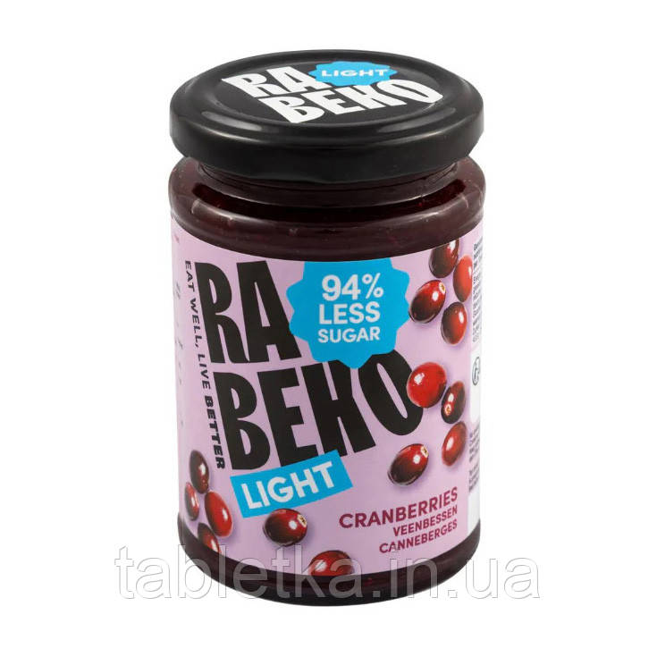 Rabeko Light Jam (230 g, cranberries)