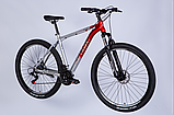 Велосипед AL 29" SPACE PHAETON DD FR рама-20" сріблясто-червоний 2026 ORG, фото 7