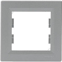 Рамка 1-местная Asfora алюминий EPH5800161 Schneider Electric