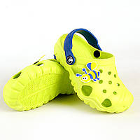 Сабо з ева для пляжу лимонного кольору дитячі