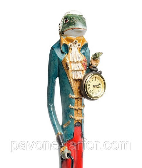 Декоративна статуетка з годинником "Жаба Френсіс" NS-73