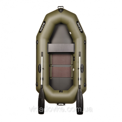 Надувна лодка Барк Bark B-220C з ПВХ одномісна з жорстким дном довжина 220 см вантажопідйомність 197 кг рейковий настил, фото 1