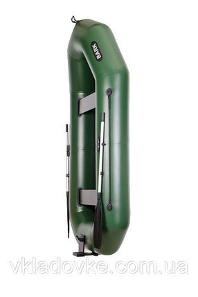 Надувна лодка ПВХ гребний Барк Bark b-300n тримісний з навісним транцем рейковим дном та вантажопідйомністю 300 кг, фото 2