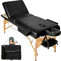 Масажний стіл Somwang Folding 3 Zones Black складний з підголівником