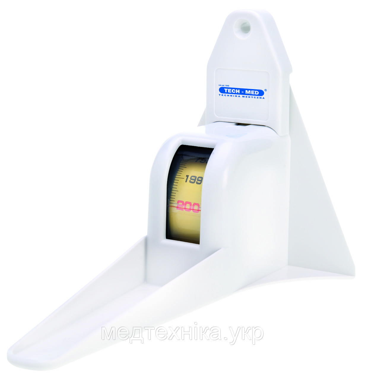 Зростомір-рулетка TECH-MED TM-222 настінний, стрічка 2 м, Польща