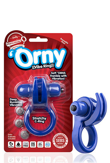 Кільце зі стимулятором клітора Orny Vibe Ring Blue