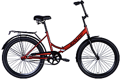 Велосипед ST 24" SPACE COMET BH рама-16" червоний 2024 крила, переднє крило, заднє крило, підніжка, дзвінок ORG