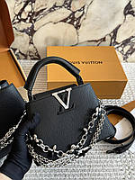 Louis Vuitton Capucines Mini Black 20x14