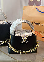 Louis Vuitton Capucines Mini Black Python Handle 20х14x7
