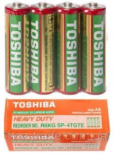 Батарейка TOSHIBA AA (R6) ПАЛЬЧИКОВЫЕ