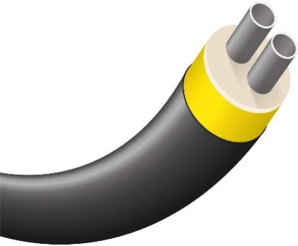 Попередньо ізольовані труби AustroISOL PUR подвійна (AustroISOL PUR single SDR7,4 - подвійна), фото 1