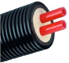 Попередньо ізольовані труби AustroPUR double, фото 1