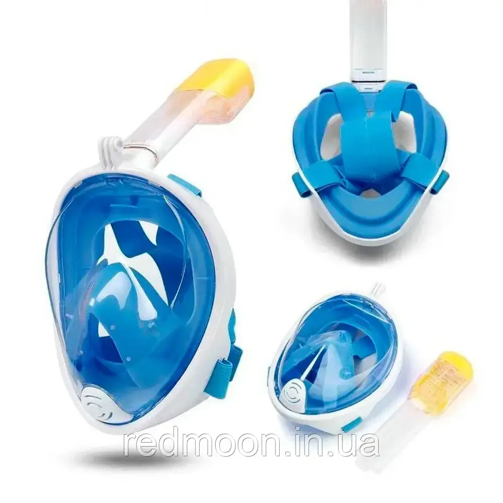 Маска для снорклінга Easybreath Tribord / Маска для підводного плавання Блакитний S\M, фото 1