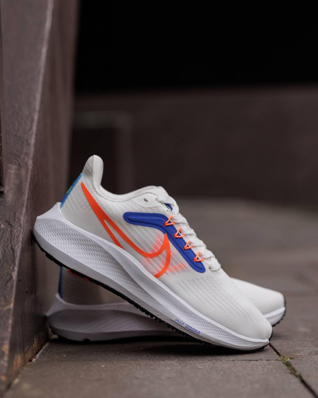Nike Air Zoom Pegasus 39 White Blue Orange ND 36