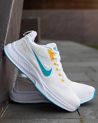 Nike Zoom White Blue Yellow ND 40, фото 1