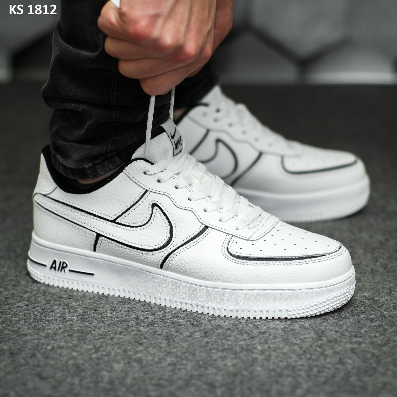 Nike Air Force (черно/белые)