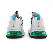 Nike Air Max 270 React WW White Green Blue 37, фото 4